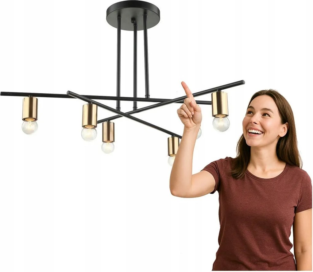 Normani függőlámpa MDM3658/6 Bk+bro Italux