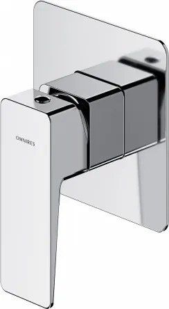 Falsík Alatti Zuhany Csaptelep, Szögletes, Króm