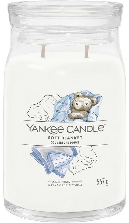 Yankee Candle Signature Soft Blanket illatgyertya,nagy, 567 g, L