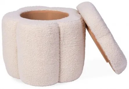 Childhome - Taburet FLOWER átm. 35 cm krémes