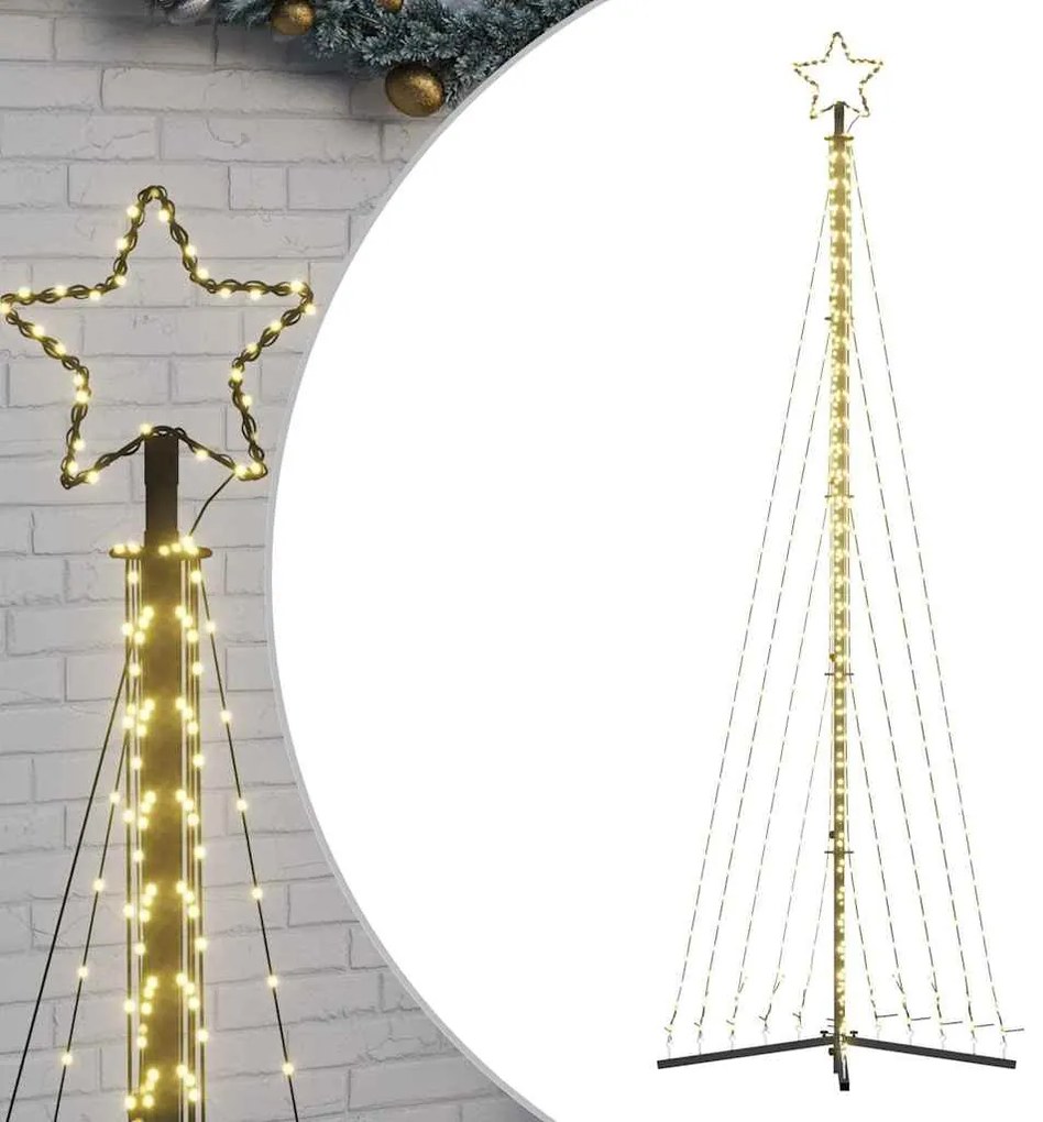 meleg fehér LED karácsonyfa 495 LED 300,5 cm