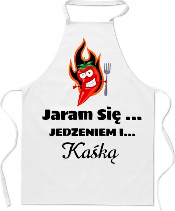 Konyhai kötény Étellel és Kásahússal (Az Ön neve) Ajándék