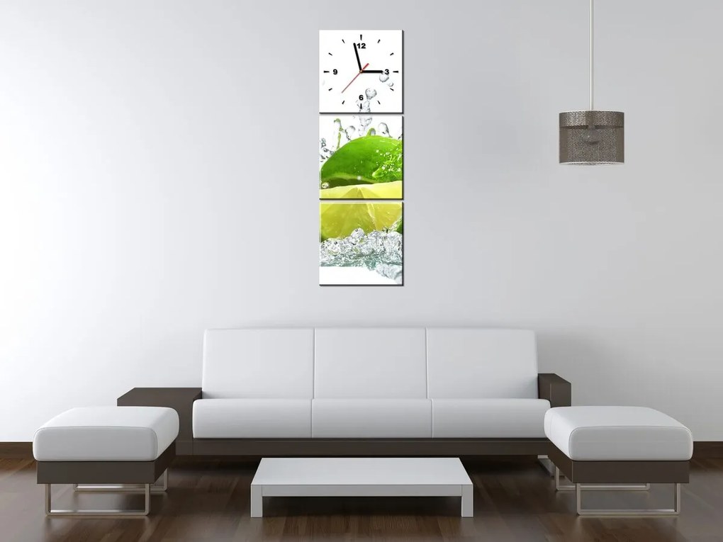 Gario Órás falikép Zöld lime - 3 részes Méret: 90 x 70 cm