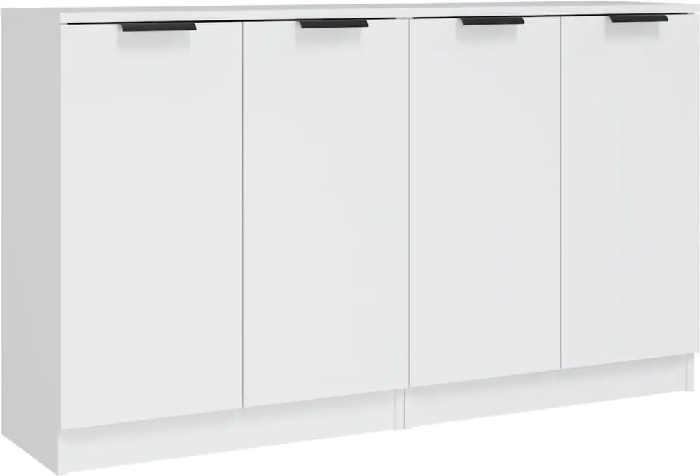 vidaXL 2 db fehér szerelt fa tálalóasztal 60 x 30 x 70 cm