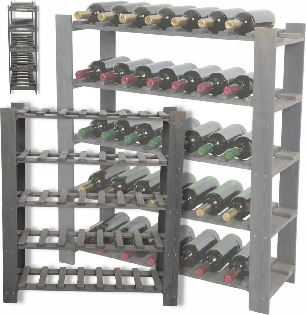 Bortartó állvány bortartó polc palacktartó szekrény alkoholos italtartó 35 palack