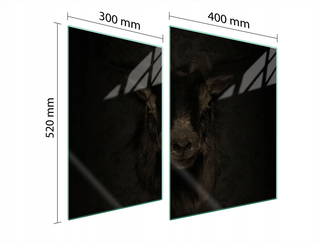 Üveg Tűzhelyvédő Főzőlap 70x52 Kecske Edzett Üveg