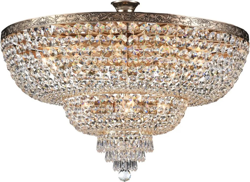 MAYTONI DIA891-CL-14-G PALACE Kristály Mennyezeti Lámpa Antik Arany E27 IP20