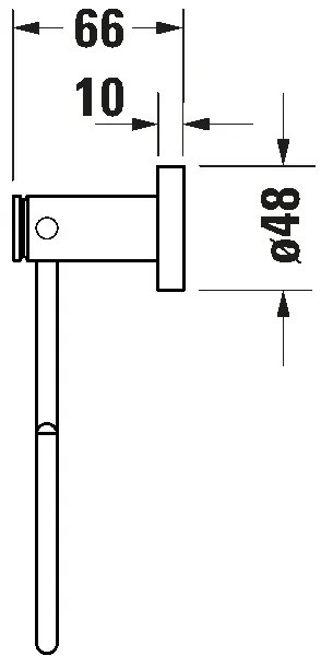 Duravit 99211000 - Fali törölközőtartó D-CODE fényes króm
