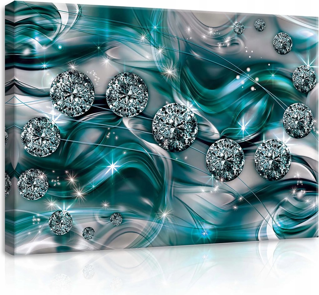 Vászonkép 70x50 Gyémánt Örvény Absztrakt Otthon Modern Design Nappali