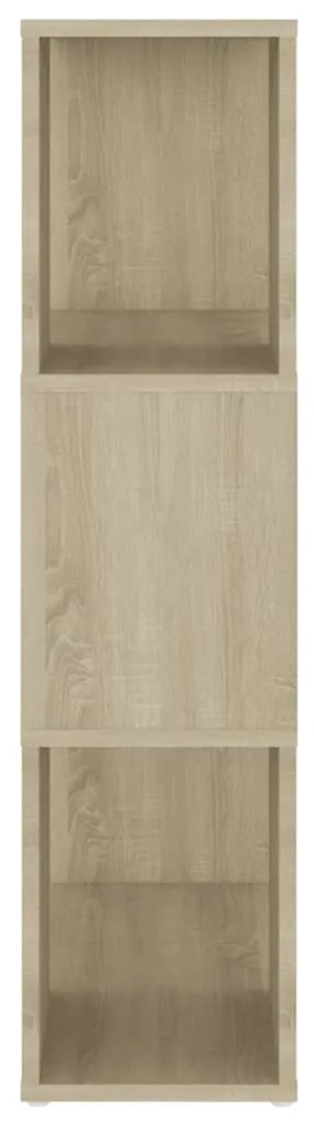 sonoma-tölgyszínű térelválasztó könyvszekrény 60 x 24 x 94 cm