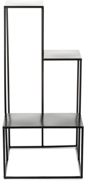 KASKADA virágtartó állvány 85x40 cm fekete