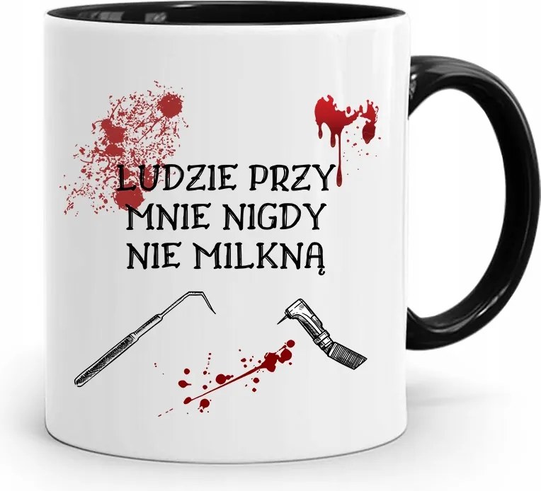 Bögre Fekete Fogorvos Ajándék Az Emberek Nem Csendesednek El fényképes nyomattal