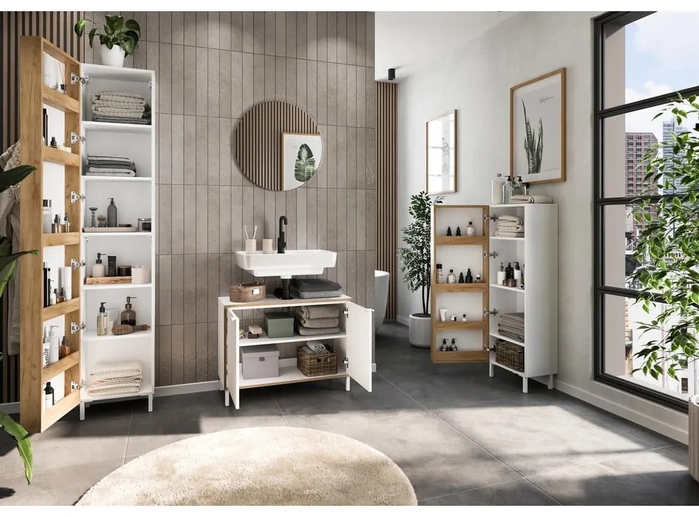 Fehér fürdőszoba bútor szett Topeka – Germania