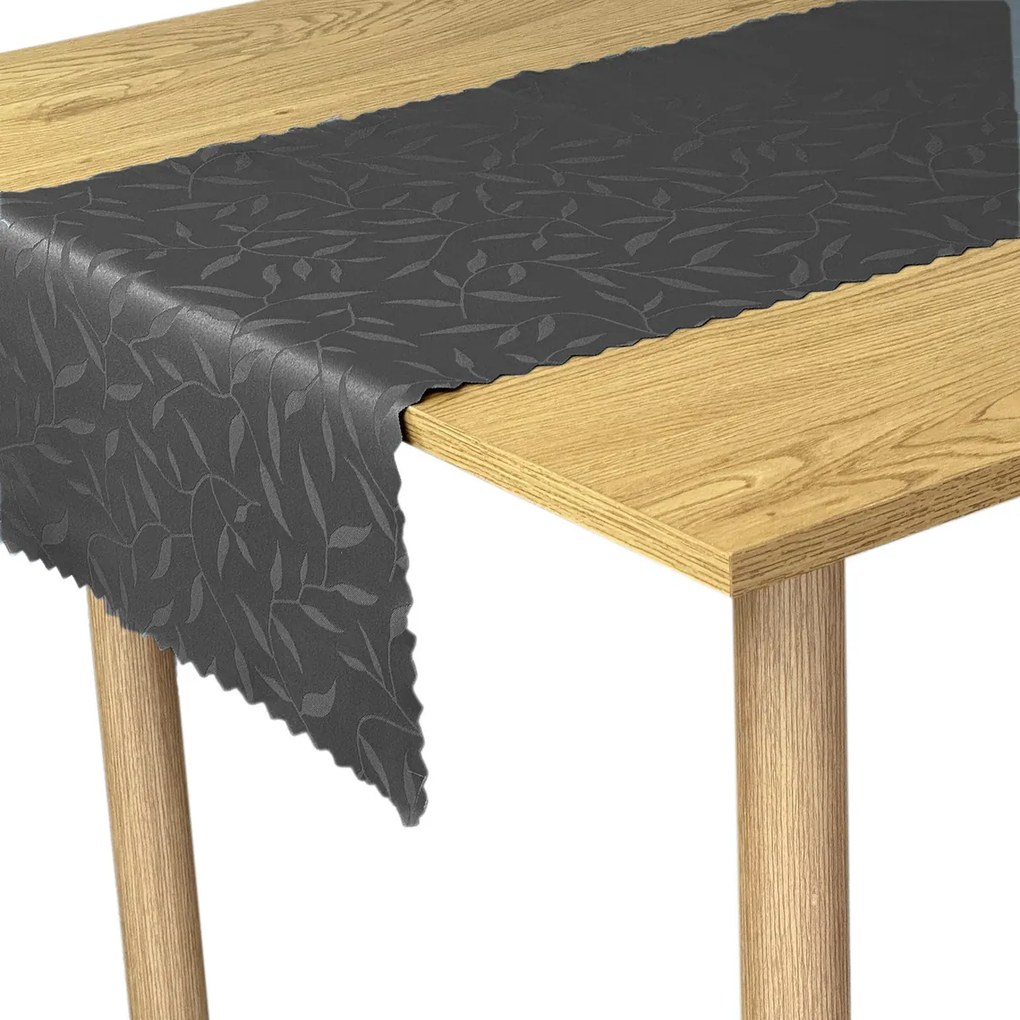 Futópad Foltálló Sötét Szürke Grafit Levelek 50x100 cm