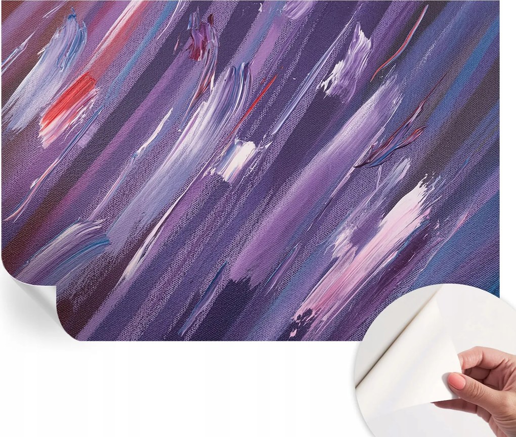 Prémium fali öntapadós fotótapéta Színes húzások 152x104 cm