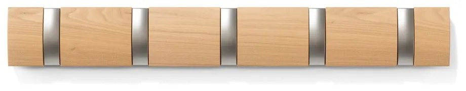 Natúr színű kőrisfa fali fogas Flip – Umbra