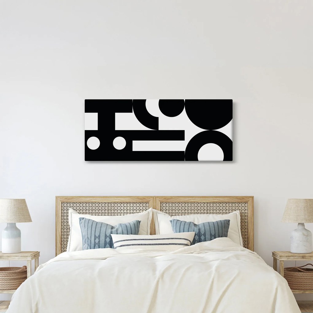 Kép - Geometriai absztrakció N⁰3 (120x50 cm)