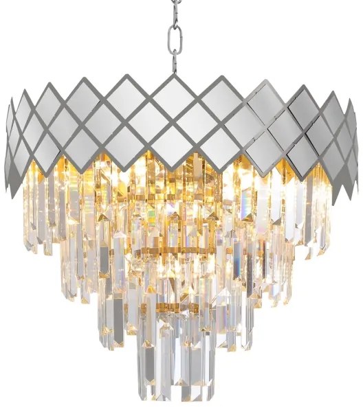 Csillár láncon CARISMA 9xE14/40W/230V matt króm