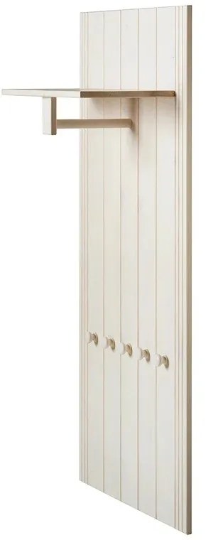 Fehér borovi fenyő előszoba bútor 60x120x25 cm Anita – Støraa