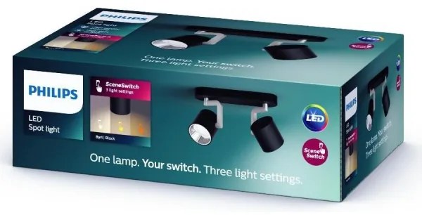 Philips 50672/30/P0 - LED Dimmelhető spotlámpa BYRL 2xLED/4.5W/230V