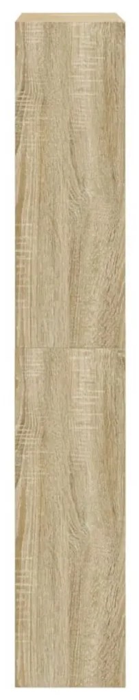 sonoma tölgy színű szerelt fa cipőszekrény 80 x 21 x 125,5 cm