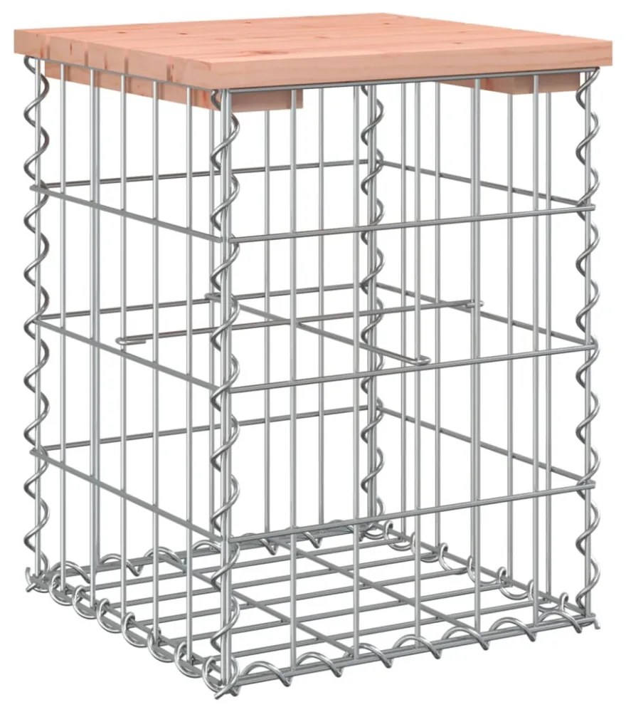 tömör duglászfenyő gabion kerti pad 33x31x42 cm