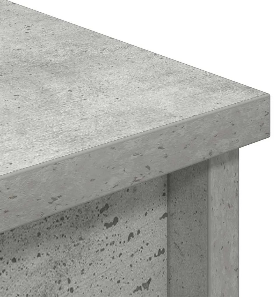 betonszürke szerelt fa magasszekrény 50x35x180 cm