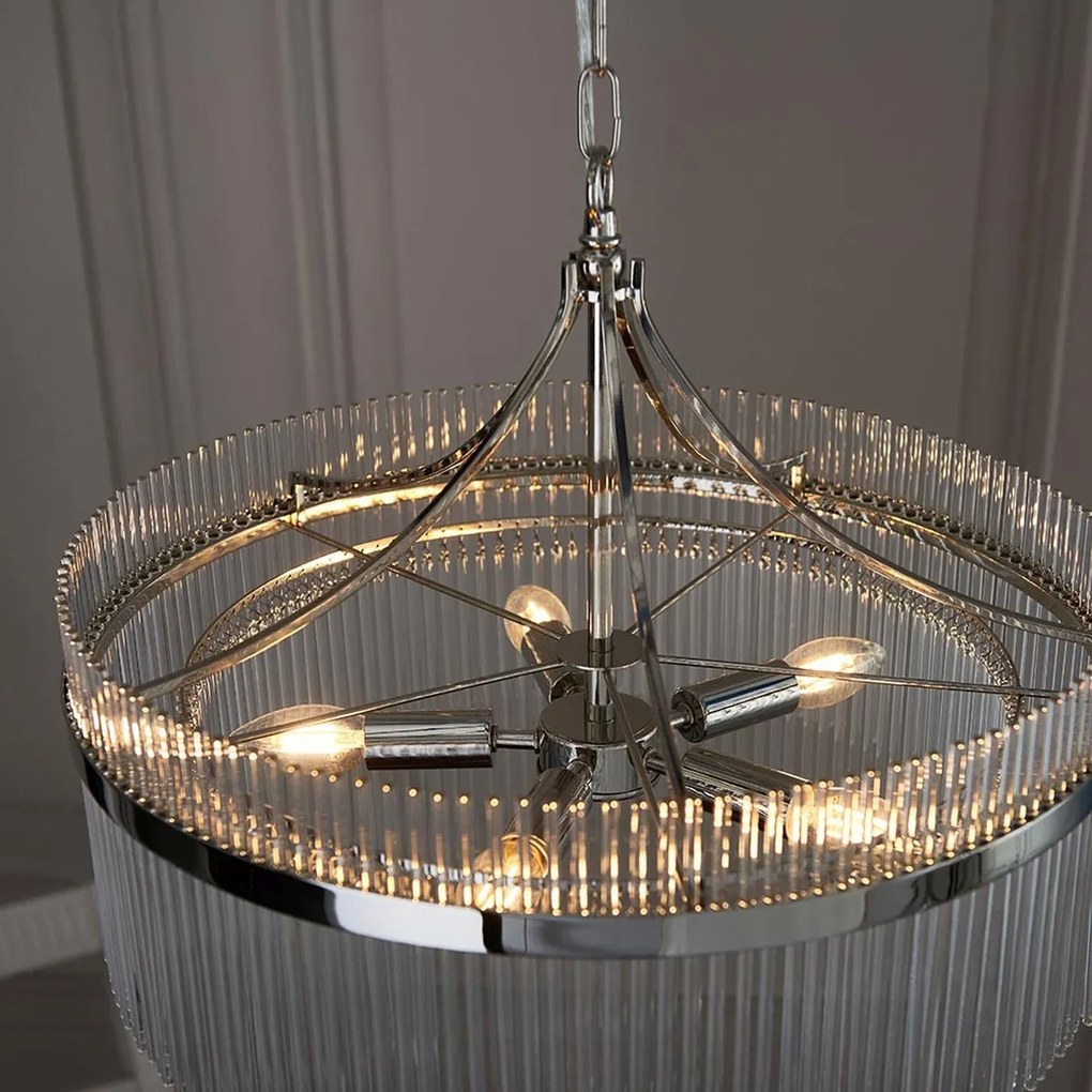 Endon glamour modern függeszték marietta nikkel átlátszó end104112