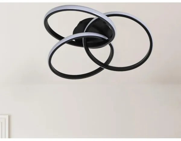 LED Dimmelhető mennyezeti lámpa LED/70W/230V 3000-6500K fekete + távirányítás