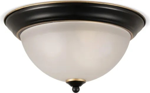 BRILAGI - Mennyezeti lámpatest FRESCO 2xE27/40W/230V átm. 28 cm fekete/arany