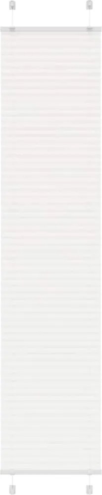 vidaXL pliszírozott redőny Fehér 40x200 cm szövetszélesség 39,4 cm