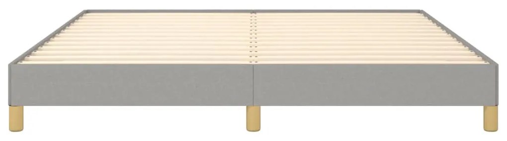 ágykeret matrac nélkül Világosszürke 180x200cm King szövet