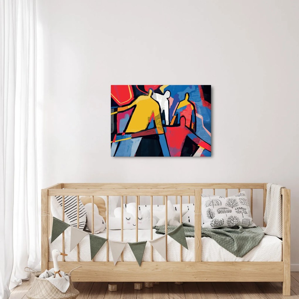 Kép - A férfiak absztrakciója (70x50 cm)