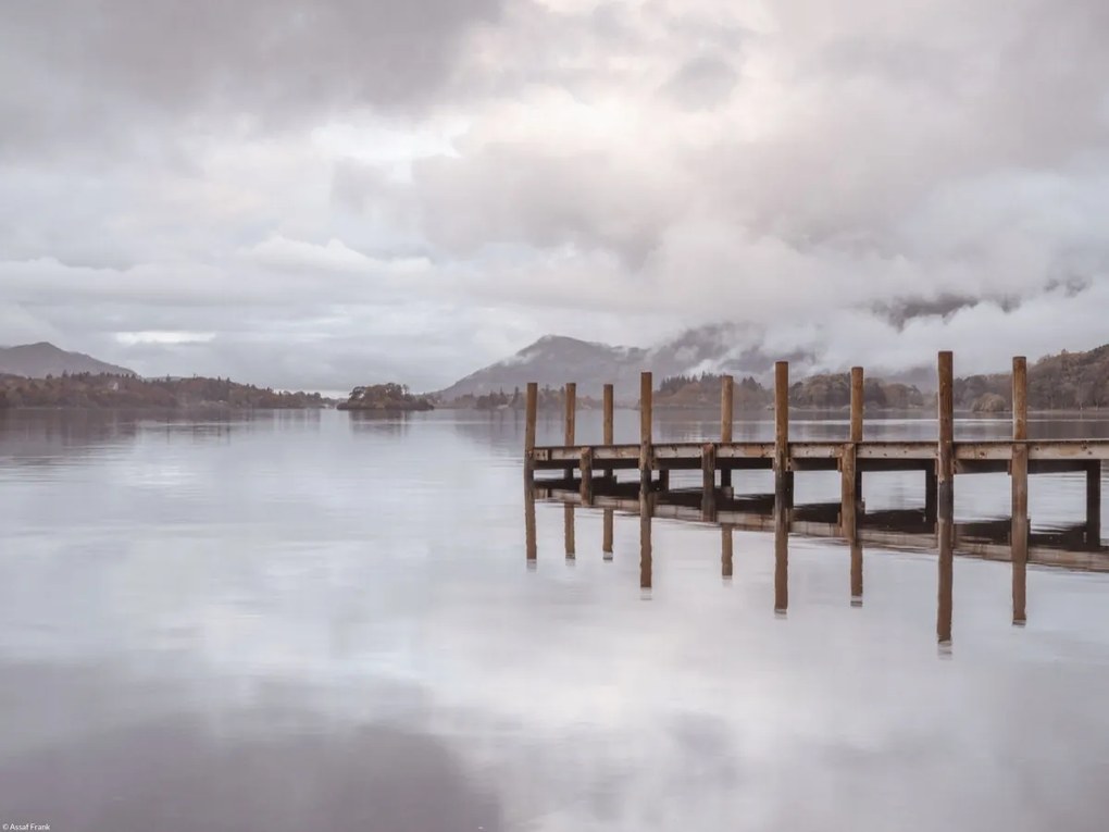 Poszter 40x30cm Móló Derwentwaterben, Assaf Frank