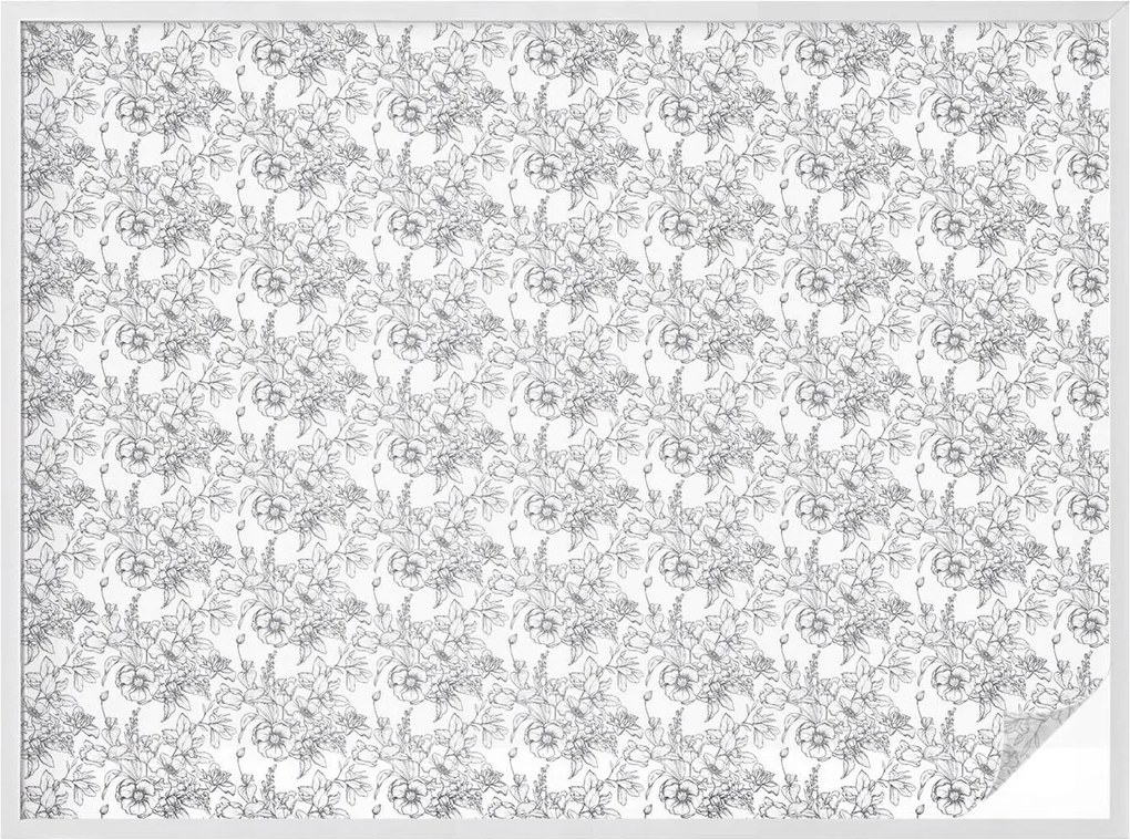 Szélvédőfólia Ablak Adatvédelem Virágos elegancia 200x146