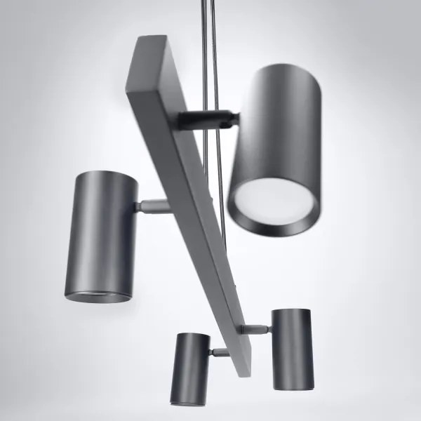 BRILAGI - LED RGBW dimmelhető kábelen függesztett csillár SELE 4xGU10/6,5W/230V fekete