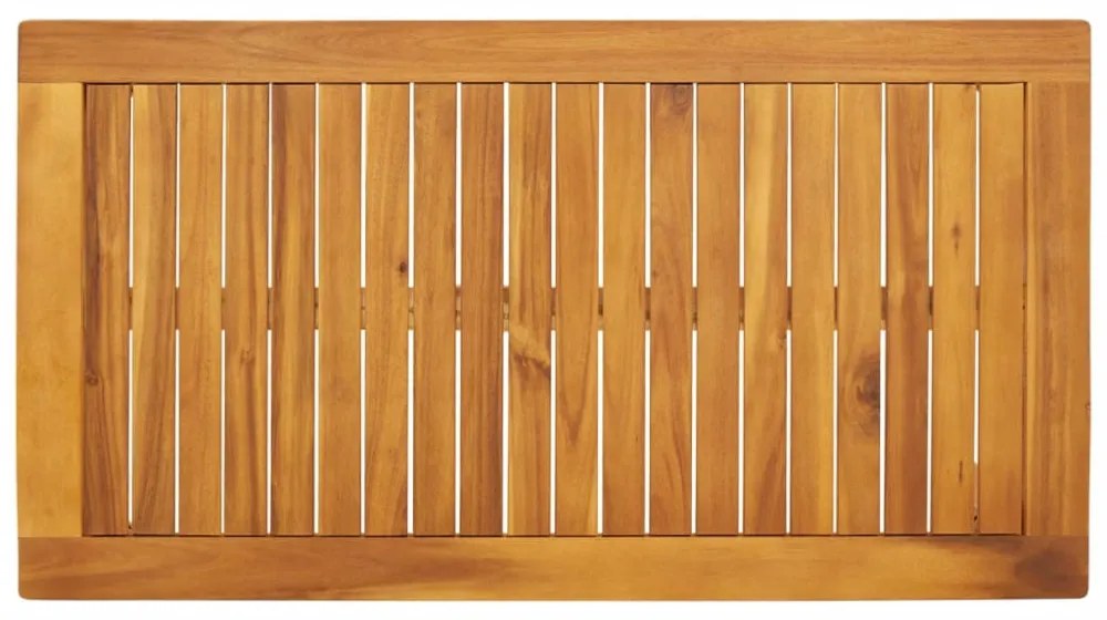 tömör akácfa kerti étkezőasztal 100 x 55 x 45 cm