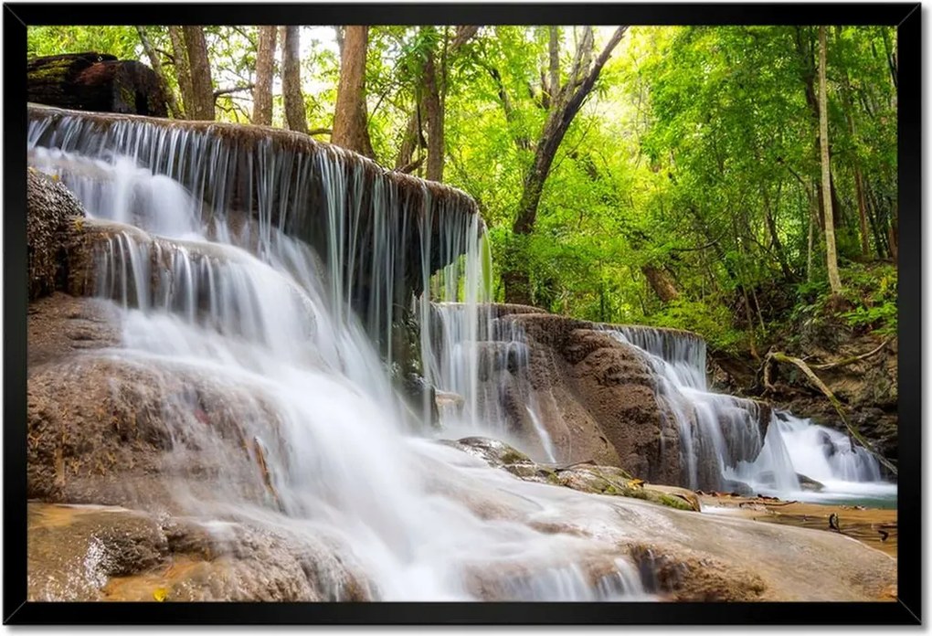 Poszterek keretben 60x40 Gyönyörű vízesés