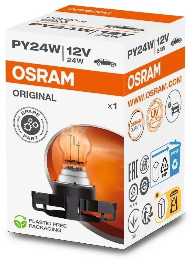Eredeti autóizzó PGU20-4 PSX PY24W/24W/12V - Osram