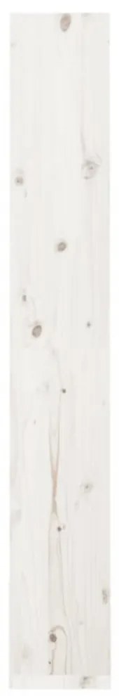 fehér tömör fenyőfa könyvszekrény/térelválasztó 60x30x199,5 cm
