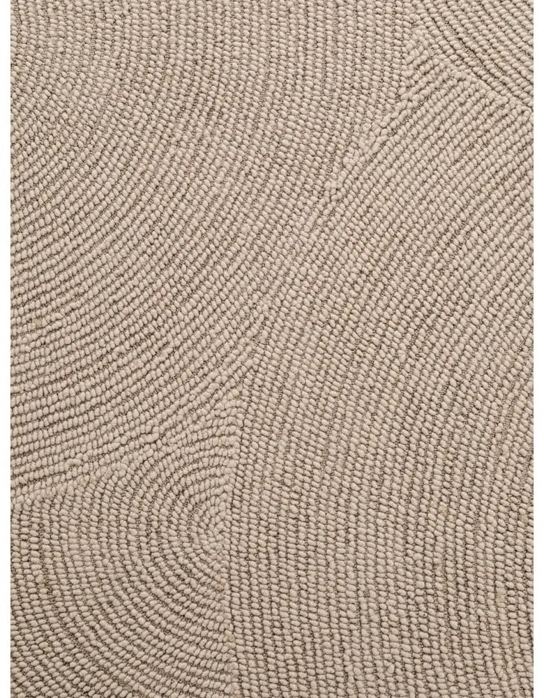 Bézs kézi szövésű gyapjú kerek szőnyeg ø 200 cm Calmio – Hanse Home