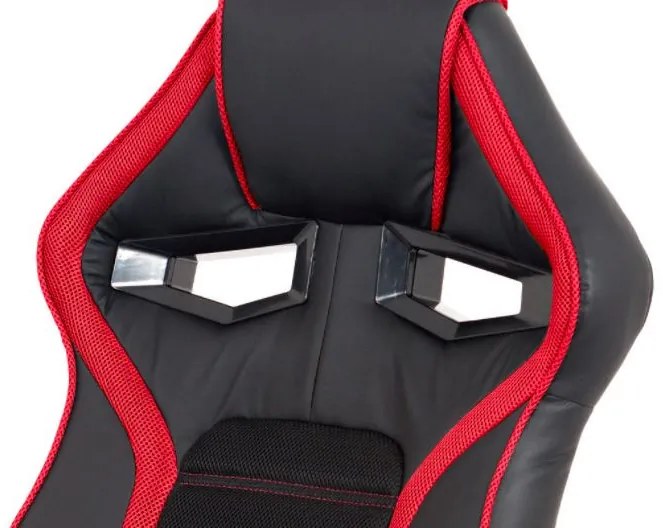 KA-G406 SCAUN ROȘU - NEGRU GAMER PIVOTANT
