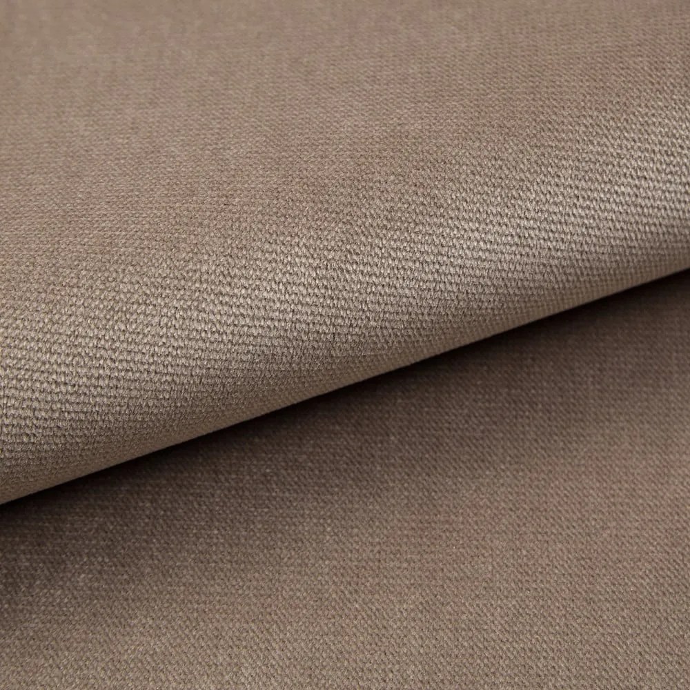 Világosbarna kárpitozott ágyneműtartós franciaágy ágyráccsal 200x200 cm Solvo – Maison de Rêve