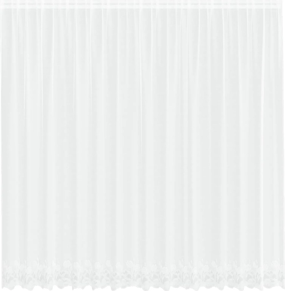 vidaXL Csipkés Függöny függönyökkel Fehér 220 x 400 cm Poliészter