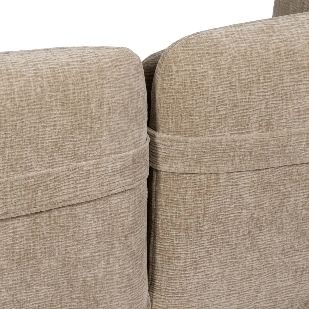 Bézs zsenília kanapé 127 cm Bind – Ixia