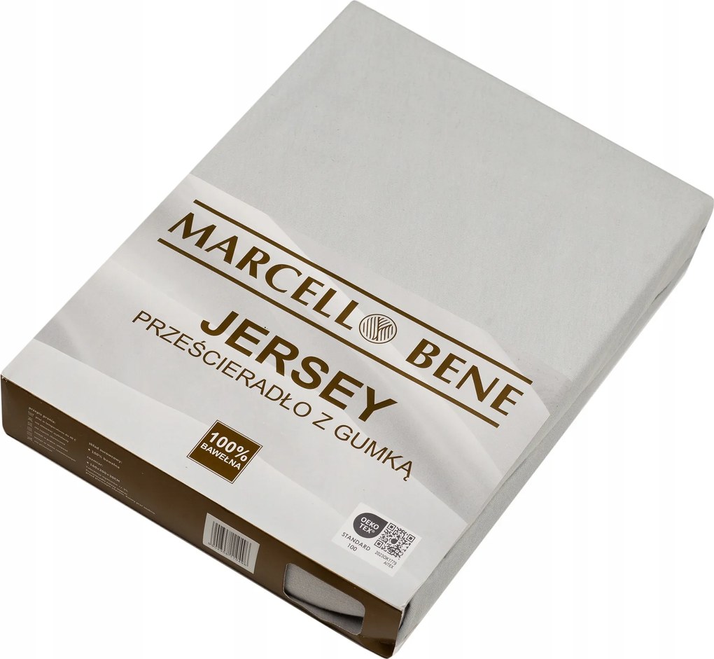 Jersey gumis lepedő 120x200 cm Pamut 100%, Matrac 30 cm Szürke