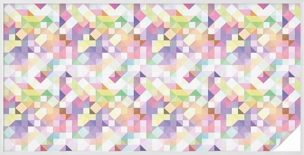 Ablaküveg fólia Adatvédelem Absztrakt mozaik 200x100 cm