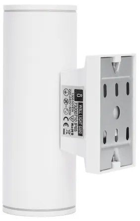 Aigostar - Kültéri fali lámpa 2xGU10/230V fehér IP65 kerek