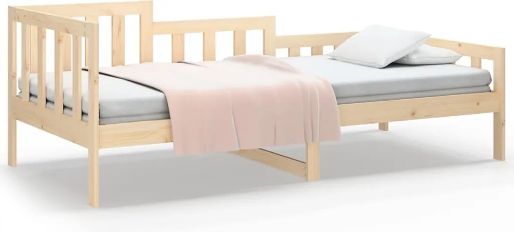 vidaXL tömör fenyőfa kanapéágy matrac nélkül 90 x 190 cm