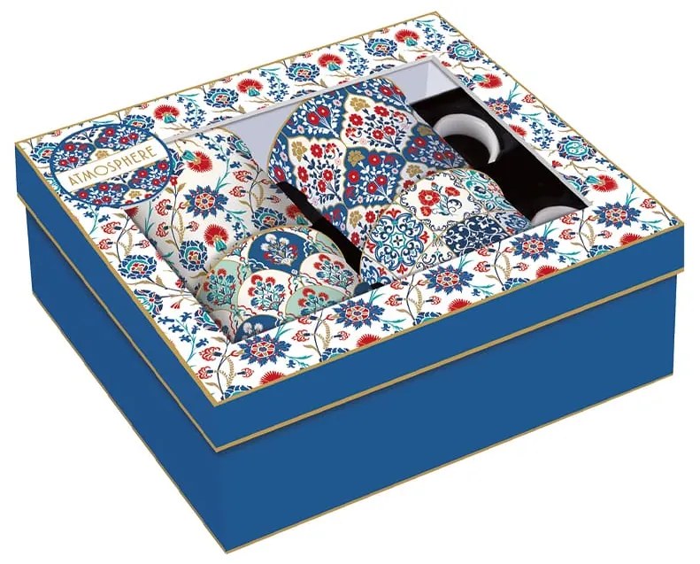 Porcelán bögre szett 4 db-os Iznik Coffee Mania